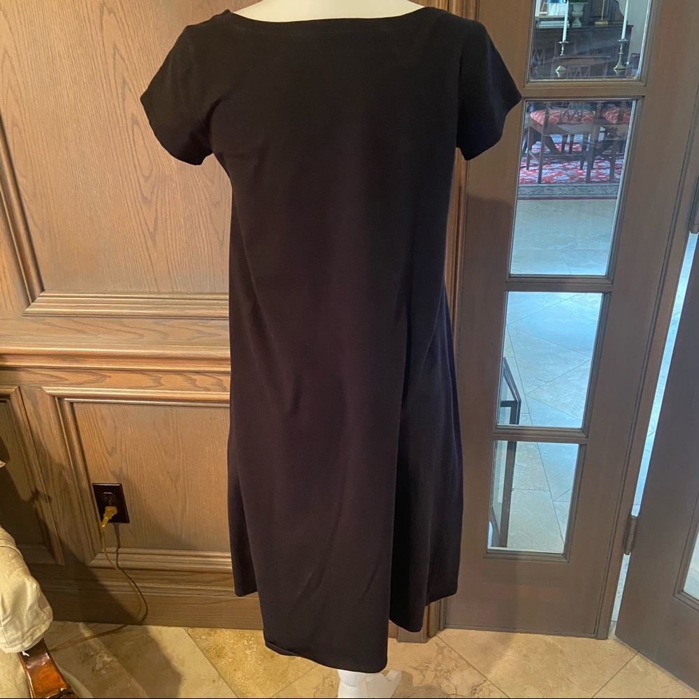 Eileen Fisher Short Sleeve Stretch Organic Dress-S - Picture 4 of 9